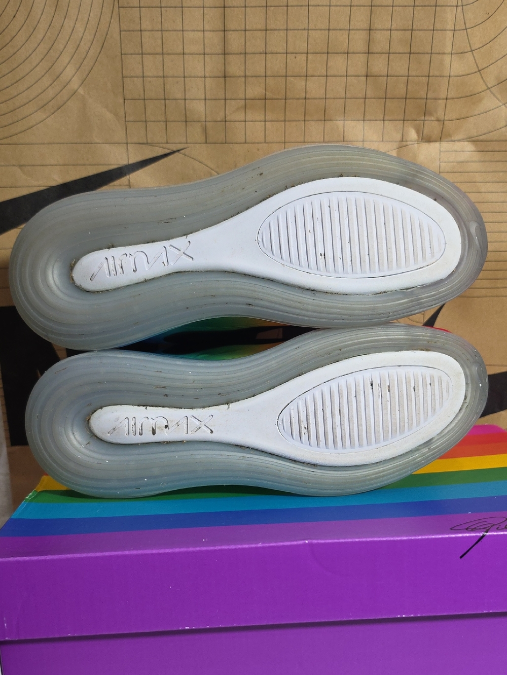 Nike Air Max 720 ‘Be True’ for Gilbert Baker Multicolor CJ5472-90 Men 6 Wmen 7.5 - Picture 10 of 15